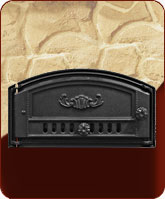 130 - Заслонка хлебной печи сплошная размеры 440х205/155 мм, вес 6,0 кг 